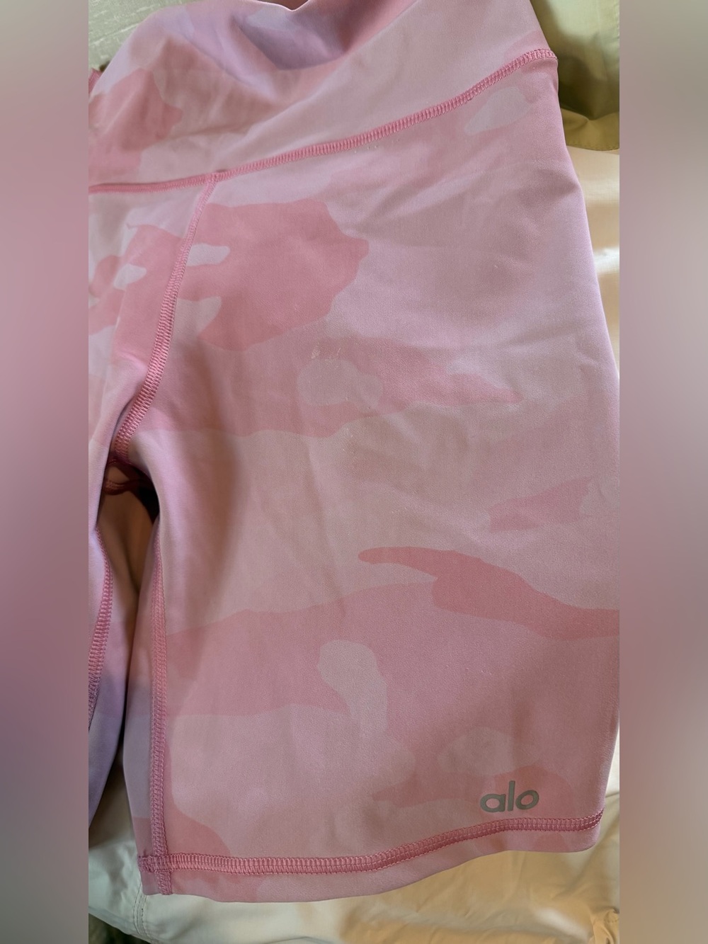ALO Pink Bikers Shorts (Women)